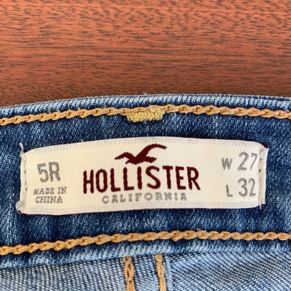 Hollister Slim Straight Demin Blue Jeans - Picture 6 of 7